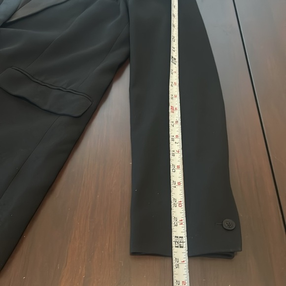 Talula Blazer Tuxedo Style Satin Lapel Black BlazerWomen Size S - Picture 17 of 17